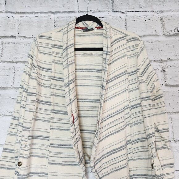 SATURDAY SUNDAY Anthropologie Cardigan Striped Open Long Sleeve Size Medium - Picture 5 of 15